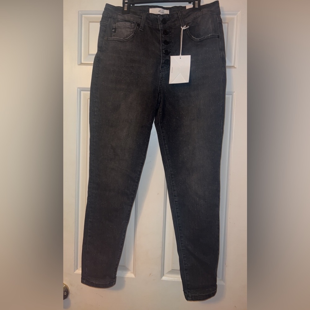 KanCan black sparkle jeans